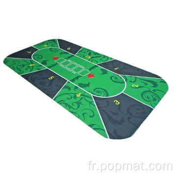 Mat de poker de jeu de jeu de sublimation vierge personnalisé